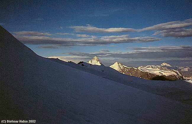 Dent Blanche beim Aufstieg