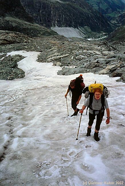 Aufstieg zur Hütte