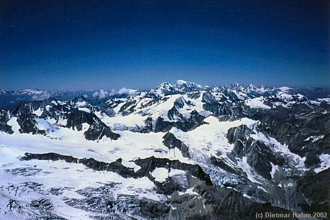 Aussicht vom Gipfel nach Westen