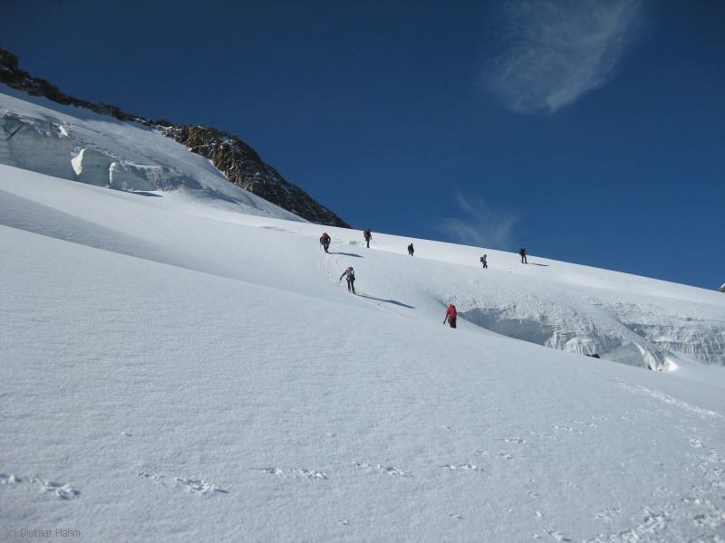 Auf dem Gletscher